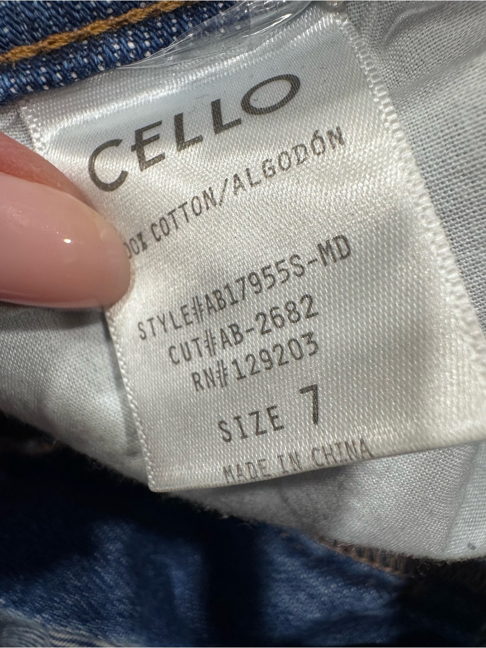 Cello Blue Ripped Straight-Leg Jeans - Picture 9 of 9